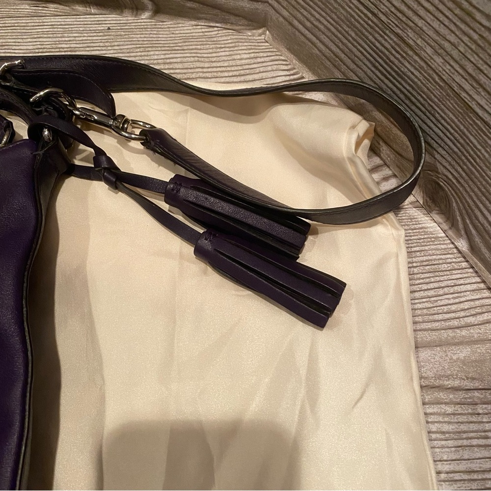 UEC Coach Purple Courtenay Purple Leather Legacy Hobo Bag - Picture 3 of 12